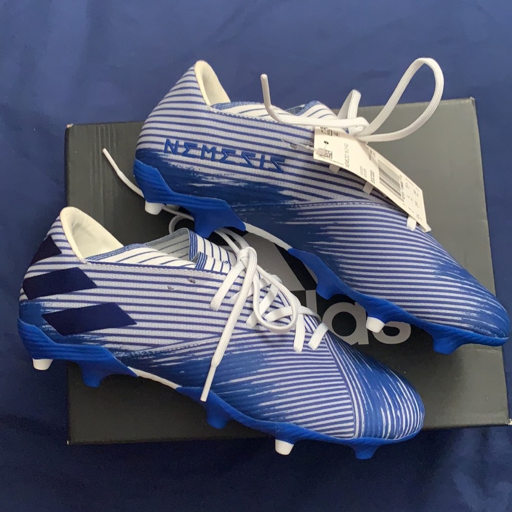 Adidas Nemeziz 19.2 FG - Royal Blue and White Cleats